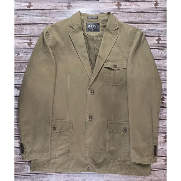 Boss Hugo Boss westem style Blazer Sport Coat jacket sz 56 EU 48 US color green - Picture 1 of 8